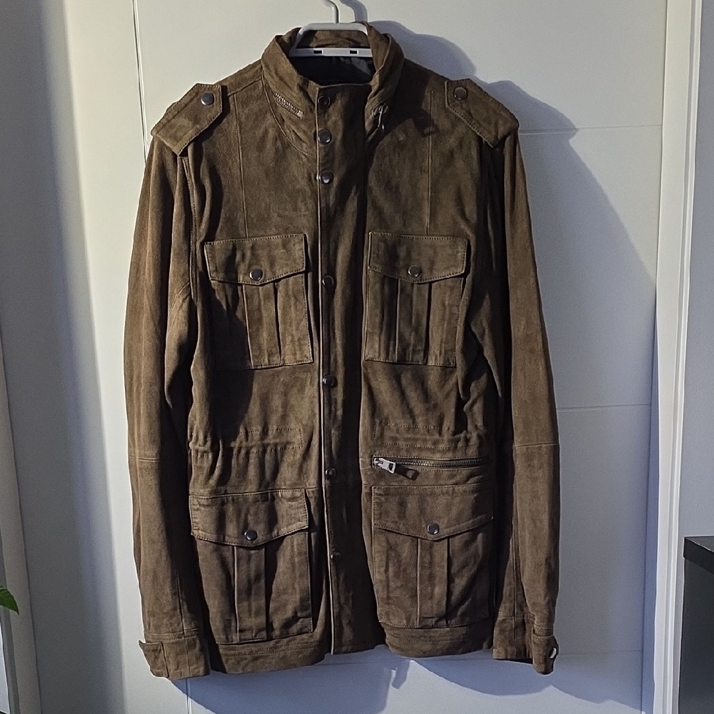 Guess Genuine Suede Leather Jacket